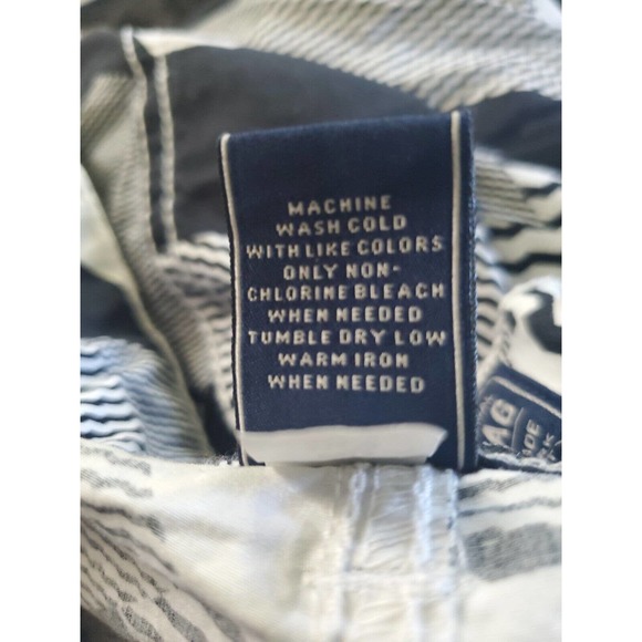 American Rag Men Black White Geometric Print Zip Closure Pockets Swim Trunks 36 - Picture 9 of 12